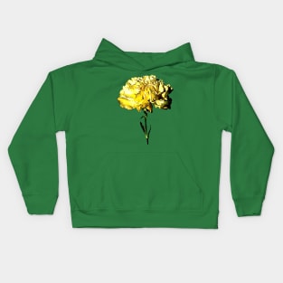 Carnations - One Yellow Carnation Kids Hoodie